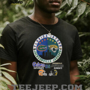 Florida Gators vs Jacksonville Jaguars Saturdays & Sundays Football T Shirt Florida Gators vs Jacksonville Jaguars Saturdays & Sundays Football T Shirt