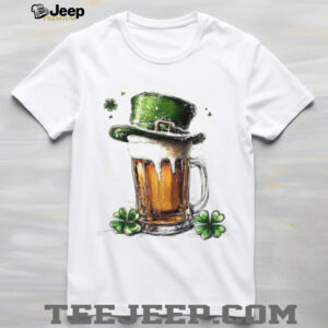 Frothy Beer Mug with Leprechaun Hat Sketch Illustration Frothy Beer Mug with Leprechaun Hat Sketch Illustration