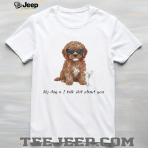 Funny Cockapoo Dog With Martini Sunglasses Sassy Quote Tee