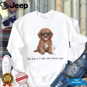 Funny Cockapoo Dog With Martini Sunglasses Sassy Quote Tee
