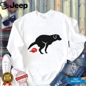 Funny Dog Pooping on Red MAGA Hat Political Satire T Shirt