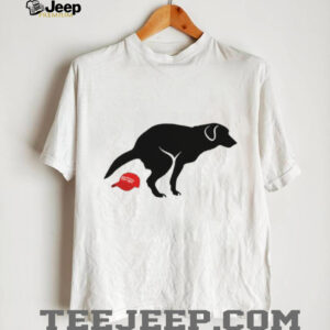 Funny Dog Pooping on Red MAGA Hat Political Satire T Shirt