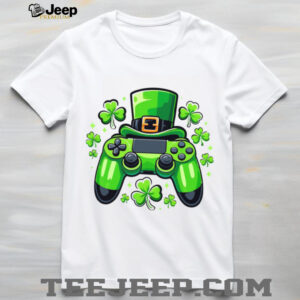 Gamer St. Patrick’s Day Video Game Controller with Leprechaun Shirt Gamer St. Patrick’s Day Video Game Controller with Leprechaun Shirt