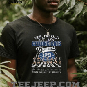 Geelong Cats 129 Years Greatness 1897 2026 Abbey Road Style T Shirt Geelong Cats 129 Years Greatness 1897 2026 Abbey Road Style T Shirt