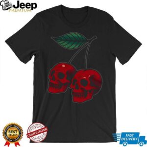 Gothic Skull Cherries Tattoo Style Graphic T Shirt Gothic Skull Cherries Tattoo Style Graphic T Shirt