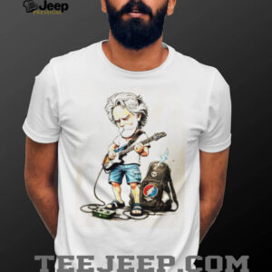 Grateful Dead Jerry Garcia Cartoon Guitarist Tribute T Shirt