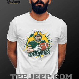 Green Bay Packers Football Player Splatter Art Shirt