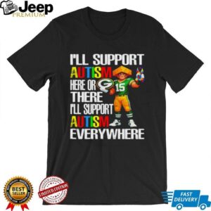 Green Bay Packers Mascot Cheesehead Autism Awareness Support T Shirt Green Bay Packers Mascot Cheesehead Autism Awareness Support T Shirt
