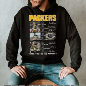 Green Bay Packers “Thank You For The Memories” Legends Photo Grid T Shirt Green Bay Packers “Thank You For The Memories” Legends Photo Grid T Shirt
