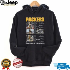 Green Bay Packers “Thank You For The Memories” Legends Photo Grid T Shirt