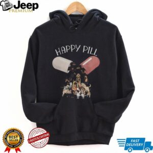 Happy Pill Puppy Dog Breeds Capsule Fun Pet Lover Graphic Shirt