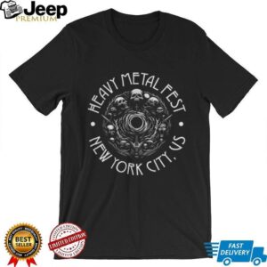 Heavy Metal Fest New York City US Skull Vortex Graphic T Shirt Heavy Metal Fest New York City US Skull Vortex Graphic T Shirt