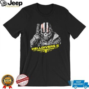 Helldivers 2 Skull Mask Tactical Soldier Combat Graphic T Shirt Helldivers 2 Skull Mask Tactical Soldier Combat Graphic T Shirt
