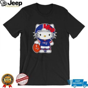 Hello Kitty New England Patriots Football Helmet Graphic T Shirt Hello Kitty New England Patriots Football Helmet Graphic T Shirt