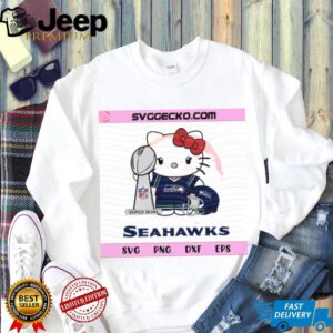 Hello Kitty Seattle Seahawks Super Bowl Champion SVG Football Fan Art