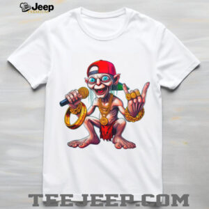 Hip Hop Gollum Rapper with Gold Chains and “The One Ring” T Shirt Hip Hop Gollum Rapper with Gold Chains and “The One Ring” T Shirt