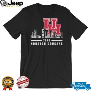 Houston Cougars 2026 Basketball Roster Signature Logo T Shirt