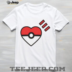 Human Made Style Heart Pokéball Minimalist Pokémon T Shirt Human Made Style Heart Pokéball Minimalist Pokémon T Shirt