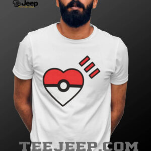 Human Made Style Heart Pokéball Minimalist Pokémon T Shirt
