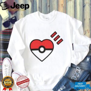 Human Made Style Heart Pokéball Minimalist Pokémon T Shirt