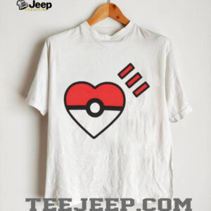 Human Made Style Heart Pokéball Minimalist Pokémon T Shirt
