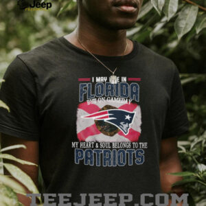 I May Live In Florida But My Heart Belongs To The New England Patriots T Shirt