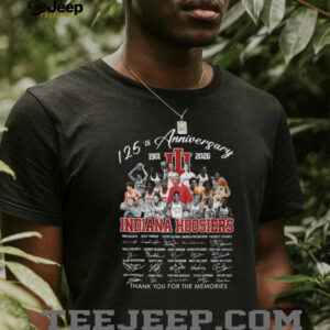 Indiana Hoosiers Basketball 125th Anniversary 1901 2026 Legends Signatures T Shirt Indiana Hoosiers Basketball 125th Anniversary 1901 2026 Legends Signatures T Shirt