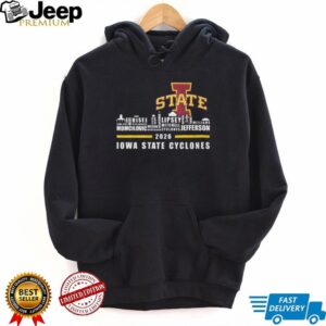 Iowa State Cyclones 2026 Team Roster Skyline Graphic T Shirt