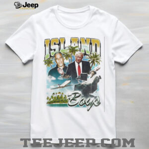Island Boys Retro Tropical Parody Celebrity Graphic T Shirt