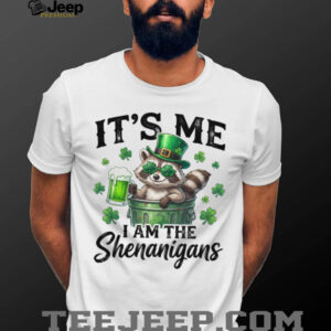 It’s Me I Am The Shenanigans Funny Raccoon St. Patrick’s Day Shirt