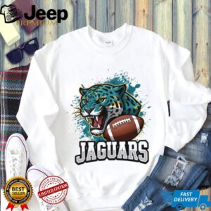 Jaguars Football Splatter Art Graphic Tee White Shirt Jaguars Football Splatter Art Graphic Tee White Shirt
