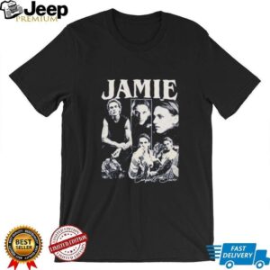 Jamie Campbell Bower upside graphic vintage signature shirt