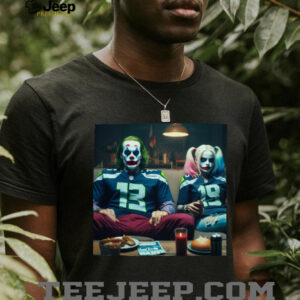 Joker and Harley Quinn Seattle Football Fan Couple T Shirt Joker and Harley Quinn Seattle Football Fan Couple T Shirt