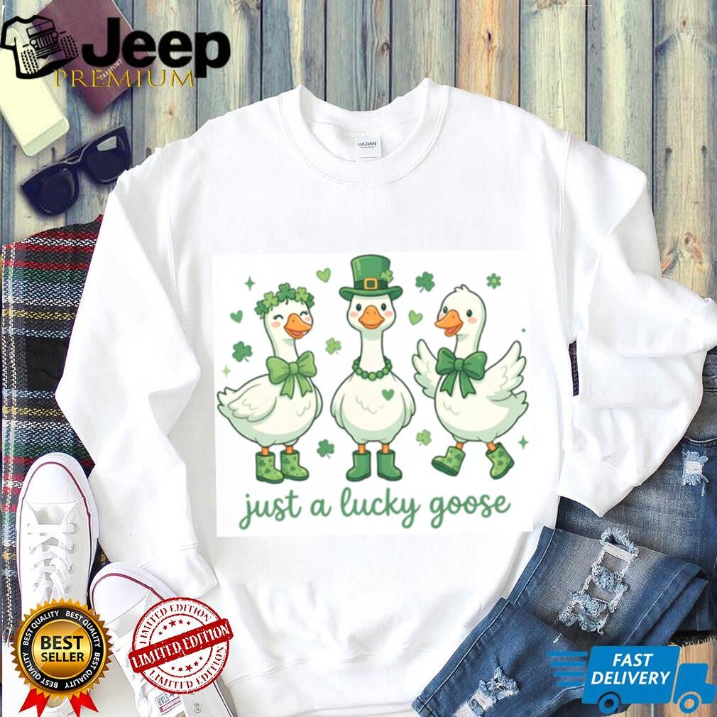 Just a Lucky Goose Trio Cute St. Patrick’s Day Farm Animals T Shirt Just a Lucky Goose Trio Cute St. Patrick’s Day Farm Animals T Shirt