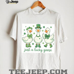 Just a Lucky Goose Trio Cute St. Patrick's Day Farm Animals T Shirt