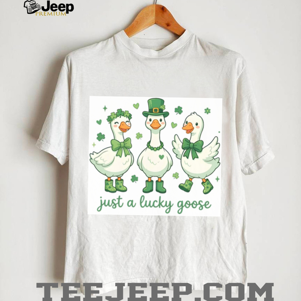 Just a Lucky Goose Trio Cute St. Patrick’s Day Farm Animals T Shirt Just a Lucky Goose Trio Cute St. Patrick’s Day Farm Animals T Shirt
