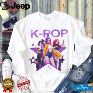 K Pop Star Anime Girl Group Purple Star Graphic T Shirt