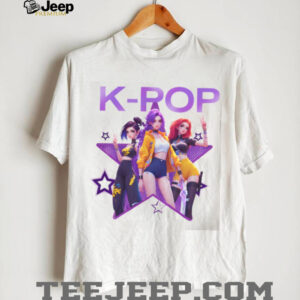 K Pop Star Anime Girl Group Purple Star Graphic T Shirt