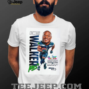 Kenneth Walker III Super Bowl LIX Champion MVP Caricature Tee