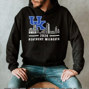 Kentucky Wildcats 2026 Team Roster Skyline Graphic T Shirt Kentucky Wildcats 2026 Team Roster Skyline Graphic T Shirt