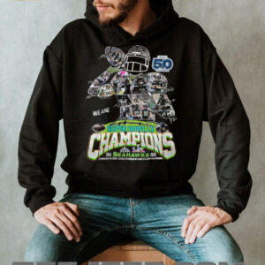 Seattle Seahawks Super Bowl LX Champions Signature Player Collage Shirt