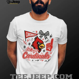 Let’s Go Cardinals Fan Spirit Mascot Bow and Megaphone Sweatshirt Let’s Go Cardinals Fan Spirit Mascot Bow and Megaphone Sweatshirt