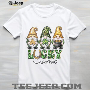 Lucky Charms Gnomes Leopard Print Clover Gold Pot T Shirt Lucky Charms Gnomes Leopard Print Clover Gold Pot T Shirt