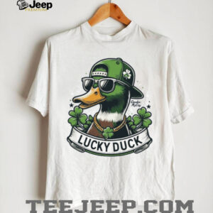 Lucky Duck St. Patrick's Day Mallard Cool Duck with Sunglasses T Shirt