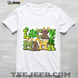 Lucky Mama Leopard Print & Plaid St. Patrick’s Day T Shirt Lucky Mama Leopard Print & Plaid St. Patrick’s Day T Shirt