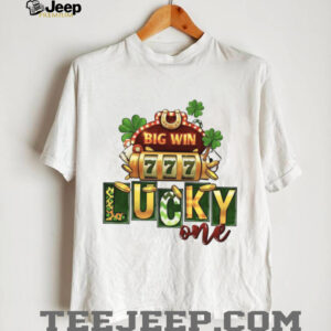 Lucky One Casino Slot Machine 777 Big Win St. Patrick's Day T Shirt