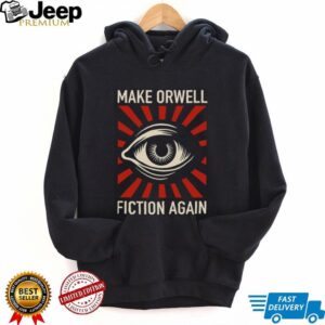 Make Orwell Fiction Again Dystopian Eye Vintage Wash T Shirt