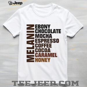 Melanin Shades Spectrum Ebony Chocolate Mocha Coffee T Shirt