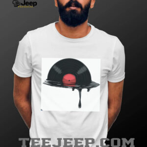 Melting Vinyl Record LP Minimalist Music Enthusiast Shirt Melting Vinyl Record LP Minimalist Music Enthusiast Shirt