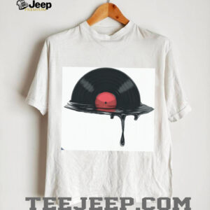Melting Vinyl Record LP Minimalist Music Enthusiast Shirt